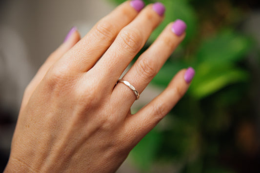 Hammered Silver Ring