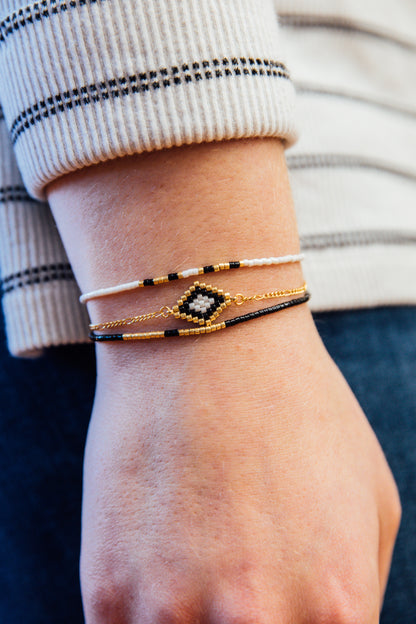 Lidia Beaded 3-Piece Bracelet Set