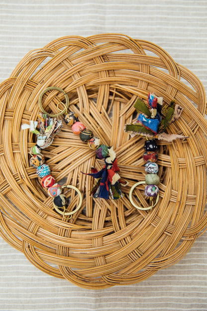 Patchwork Artisan Keychain