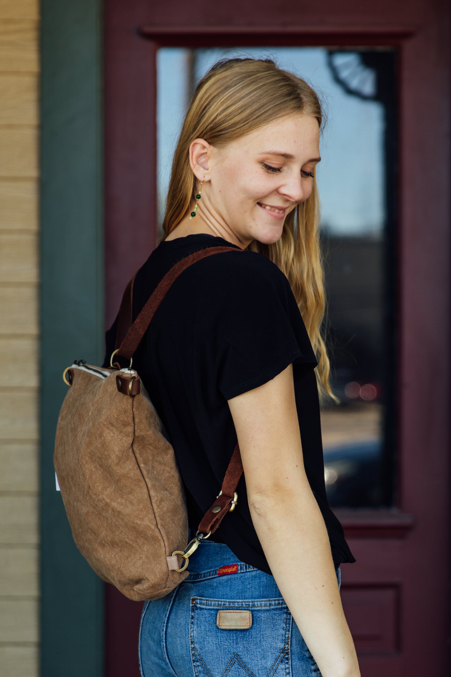 Thai Convertible Bag with strap