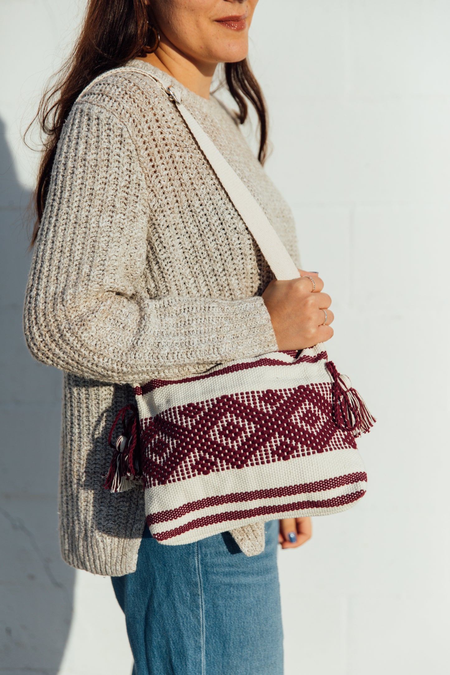 Mexican Woven Crossbody - Adjustable