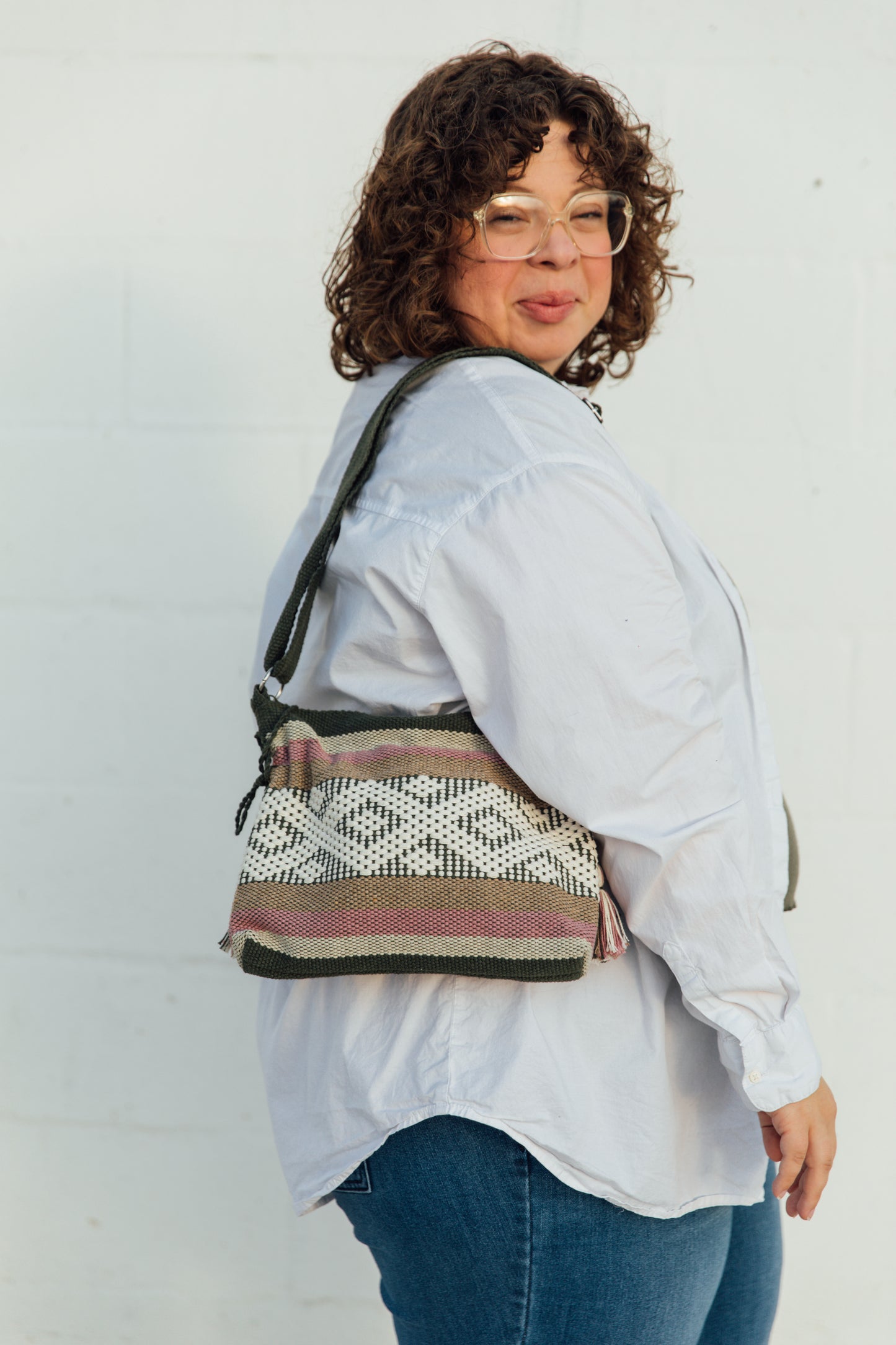 Mexican Woven Crossbody - Adjustable