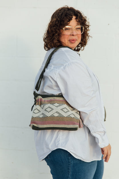 Mexican Woven Crossbody - Adjustable