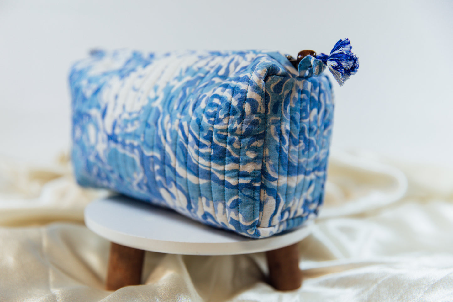 Quilted Indian Cosmetic Bag