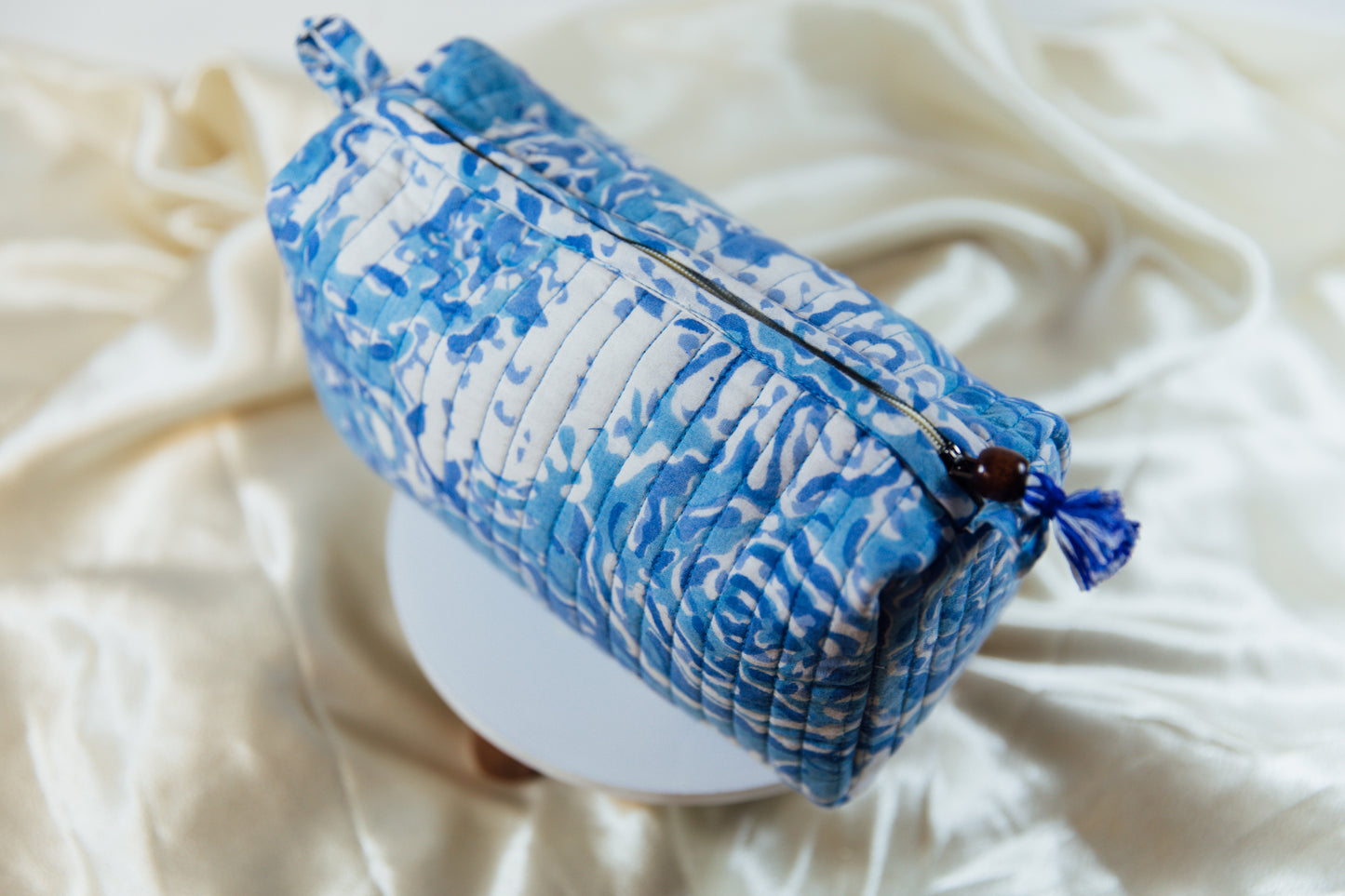 Quilted Indian Cosmetic Bag