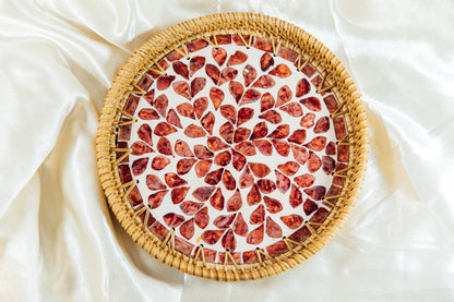 Wicker Medium Circular Tray