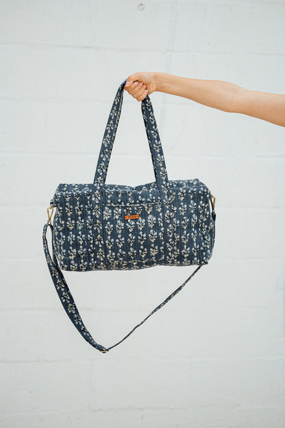 Quilted Indian Travel Duffel Bag