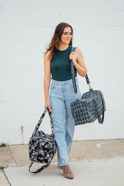 Quilted Indian Travel Duffel Bag