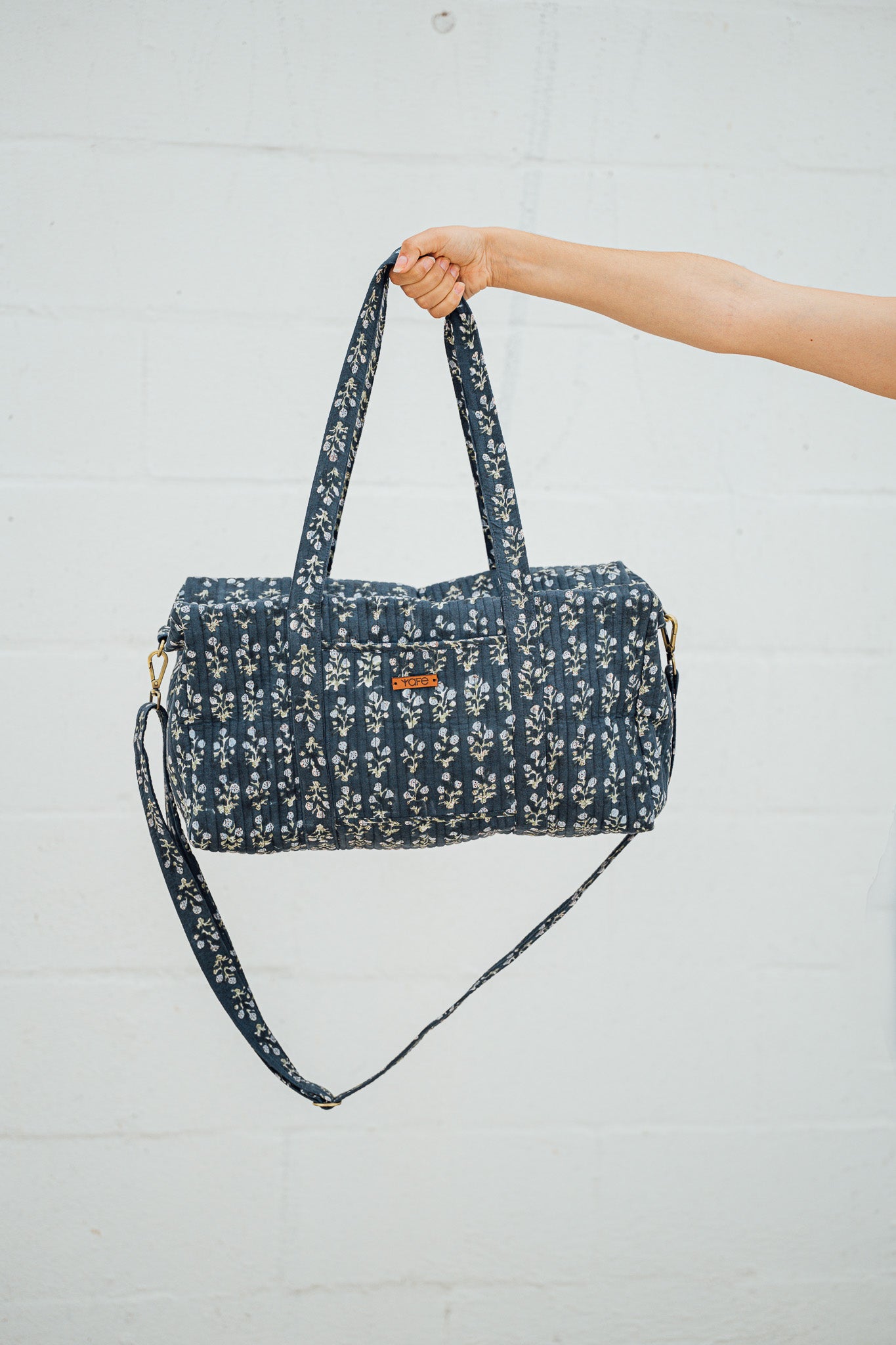 Quilted Indian Travel Duffel Bag