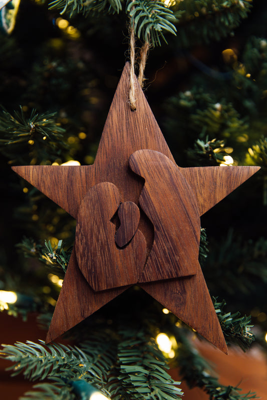 Nativity Star Ornament