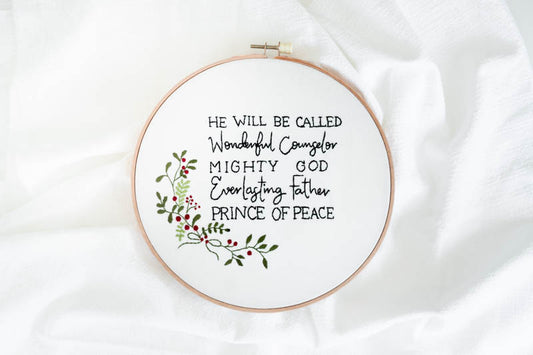 Christmas Embroidery Hoop