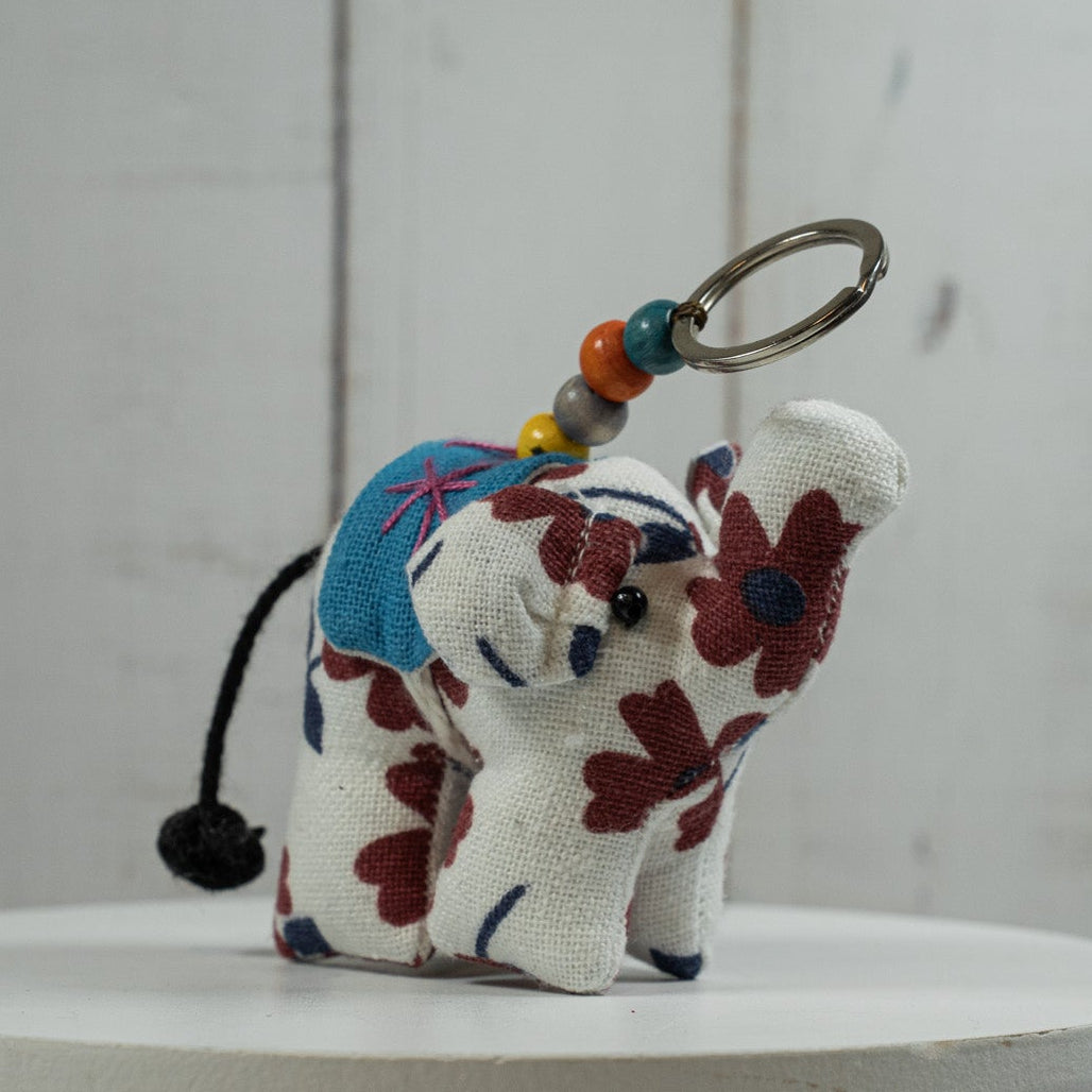 Stuffed Elephant Keychain