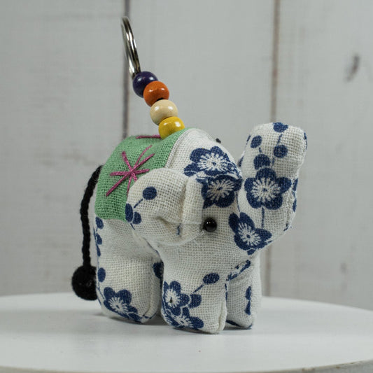 Stuffed Elephant Keychain