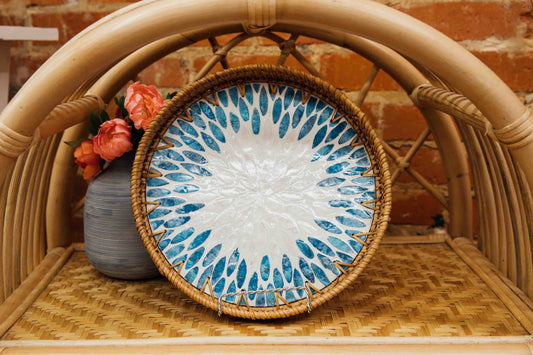 Wicker Medium Circular Tray