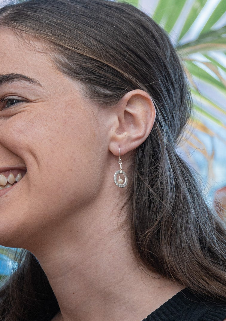 Sterling Silver Pearl Drop Earrings