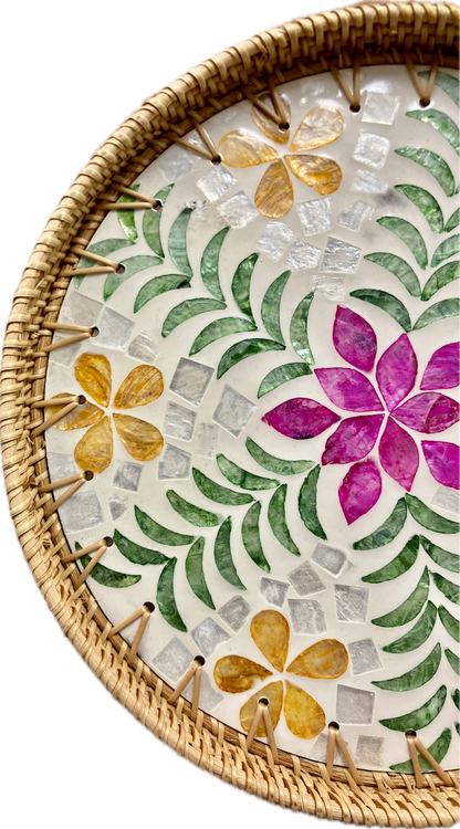 Wicker Extra Large Circular Tray