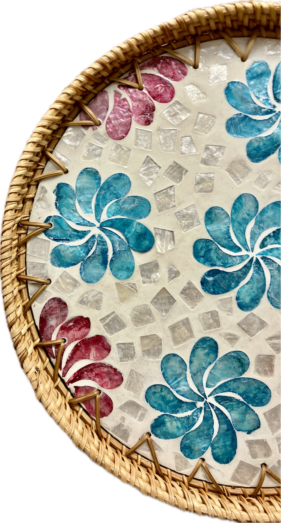 Wicker Extra Large Circular Tray