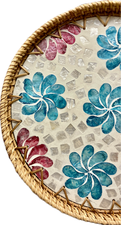 Wicker Extra Large Circular Tray