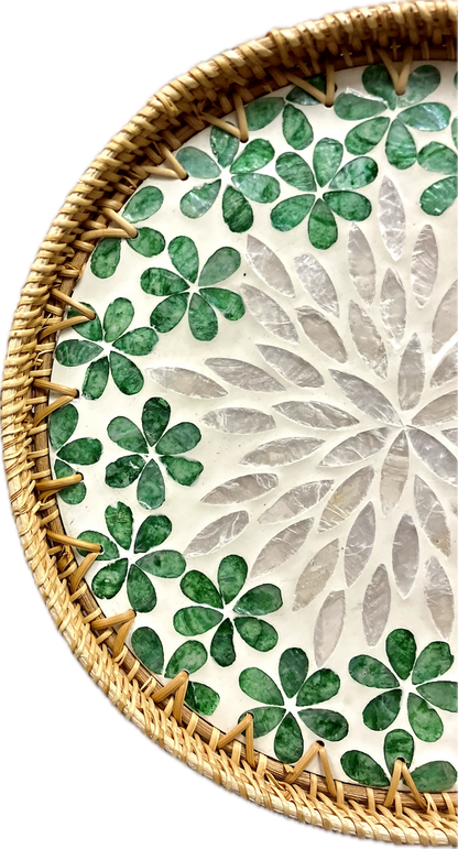 Wicker Extra Large Circular Tray