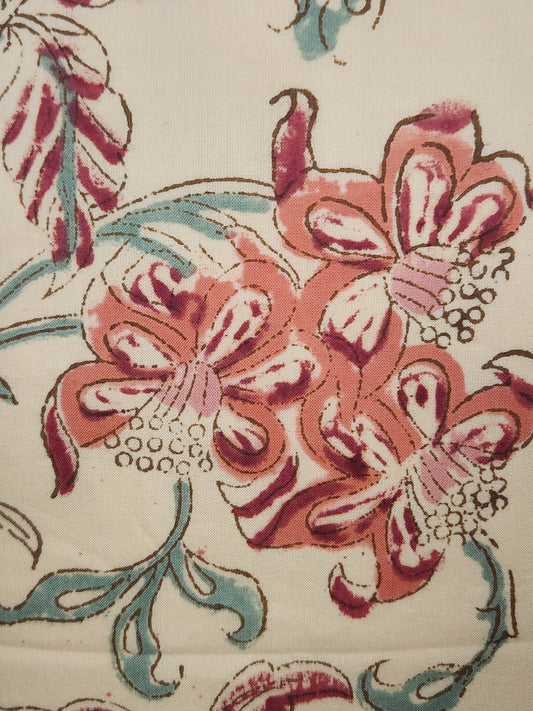 Hand Blocked Cotton Pillow