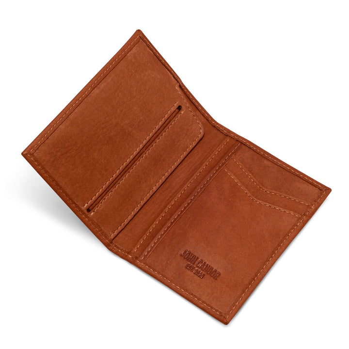 Slim Vertical Leather Wallet