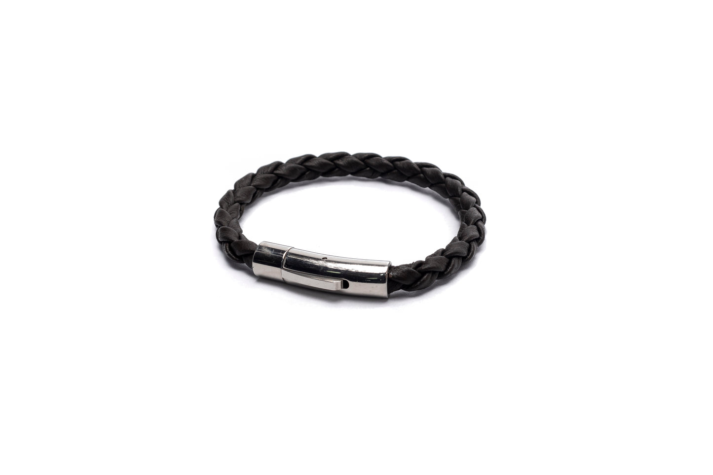 Leather Braided Bracelet (Candor Full Grain)