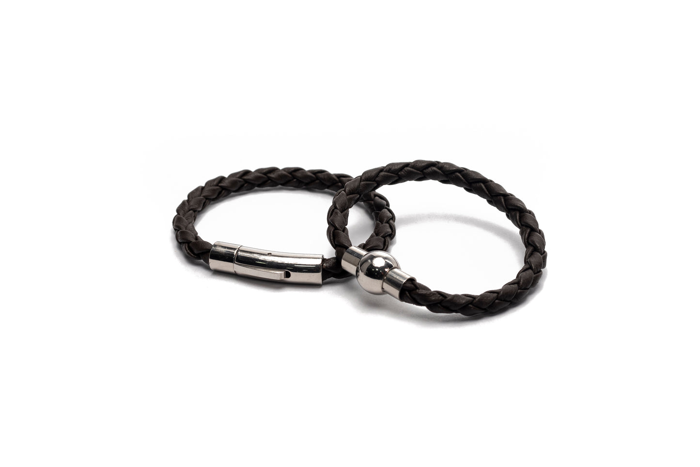 Leather Braided Bracelet (Candor Full Grain)