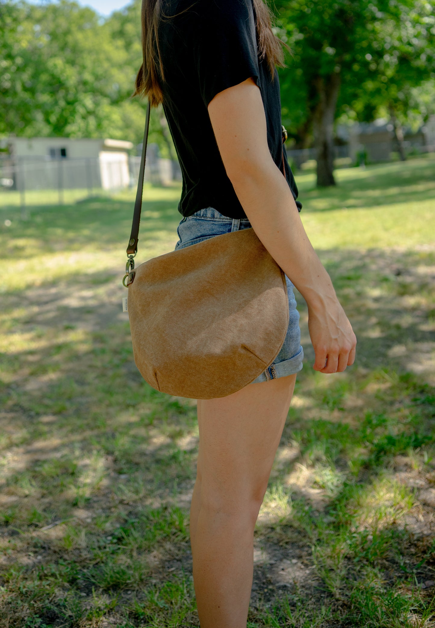 Thai Crossbody Bag with Leather Strap